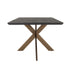 Bonita Parquet Black & Brass Frame Rectangle 8-10 Seater Dining Table Large
